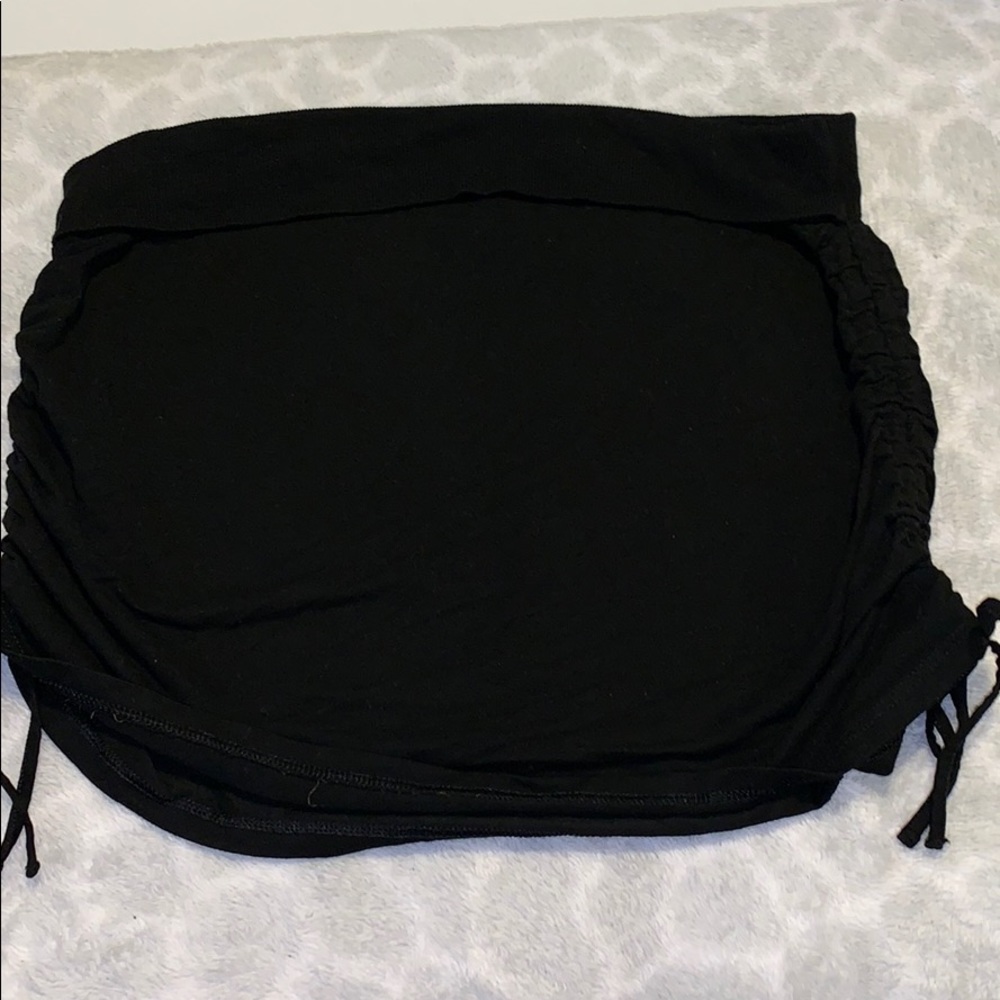 Black H&M Tube top with cinched/ties on the sides